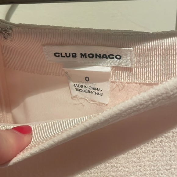 Pink Club Monaco scalloped bottom skirt. Size 0. - Picture 2 of 3
